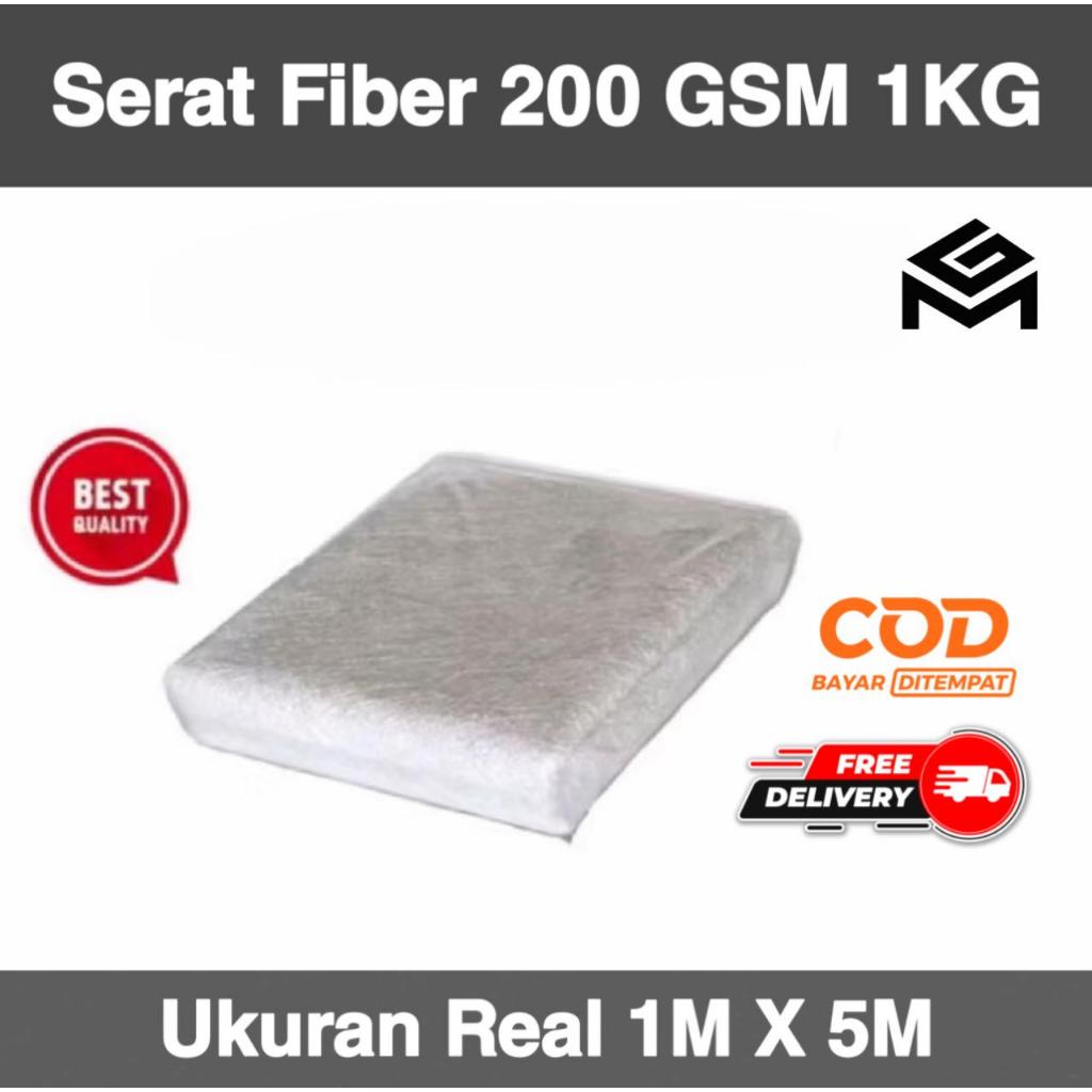 Jual Serat Fiber 1M X 5M 200GSM Matt Waterproof || Serat Fiber 1kg ...