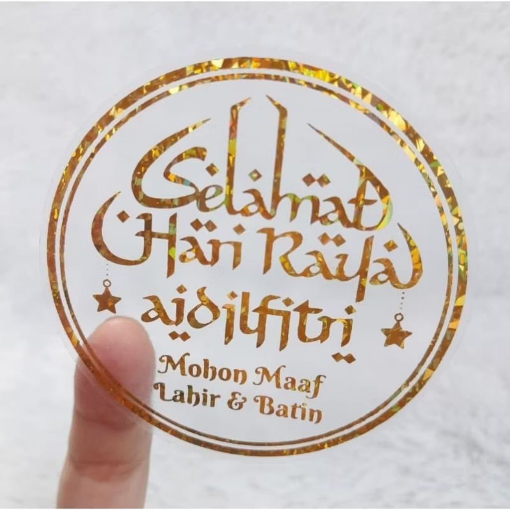 Jual Sticker Toples Lebaran 7CM Sticker Toples Idul Fitri Sticker Eid ...