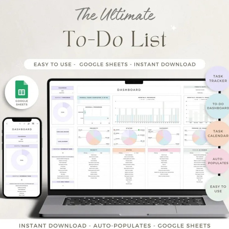 Jual (ADL - 100) TO DO LIST Planner TEMPLATE MANAJEMEN PEKERJAAN Tugas ...