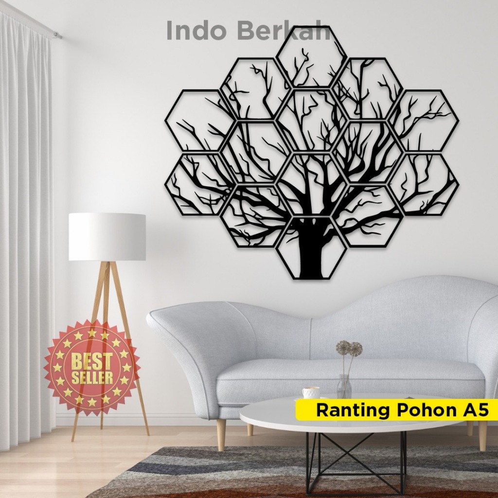 Jual Hiasan Dinding 3D Laser Cut Kayu MDF Elegan Motif Ranting | Shopee ...