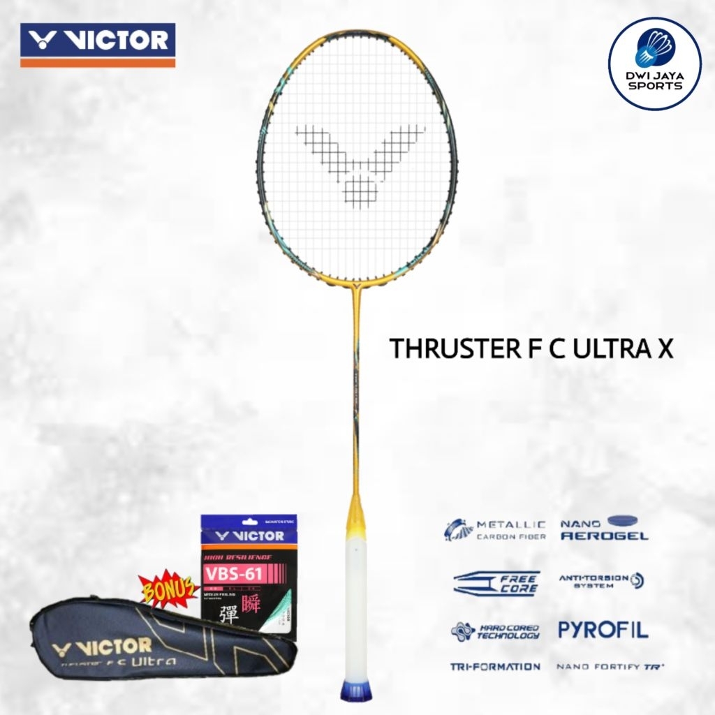 Jual New Raket Badminton Victor Thruster Falcon C Ultra X | Raket ...