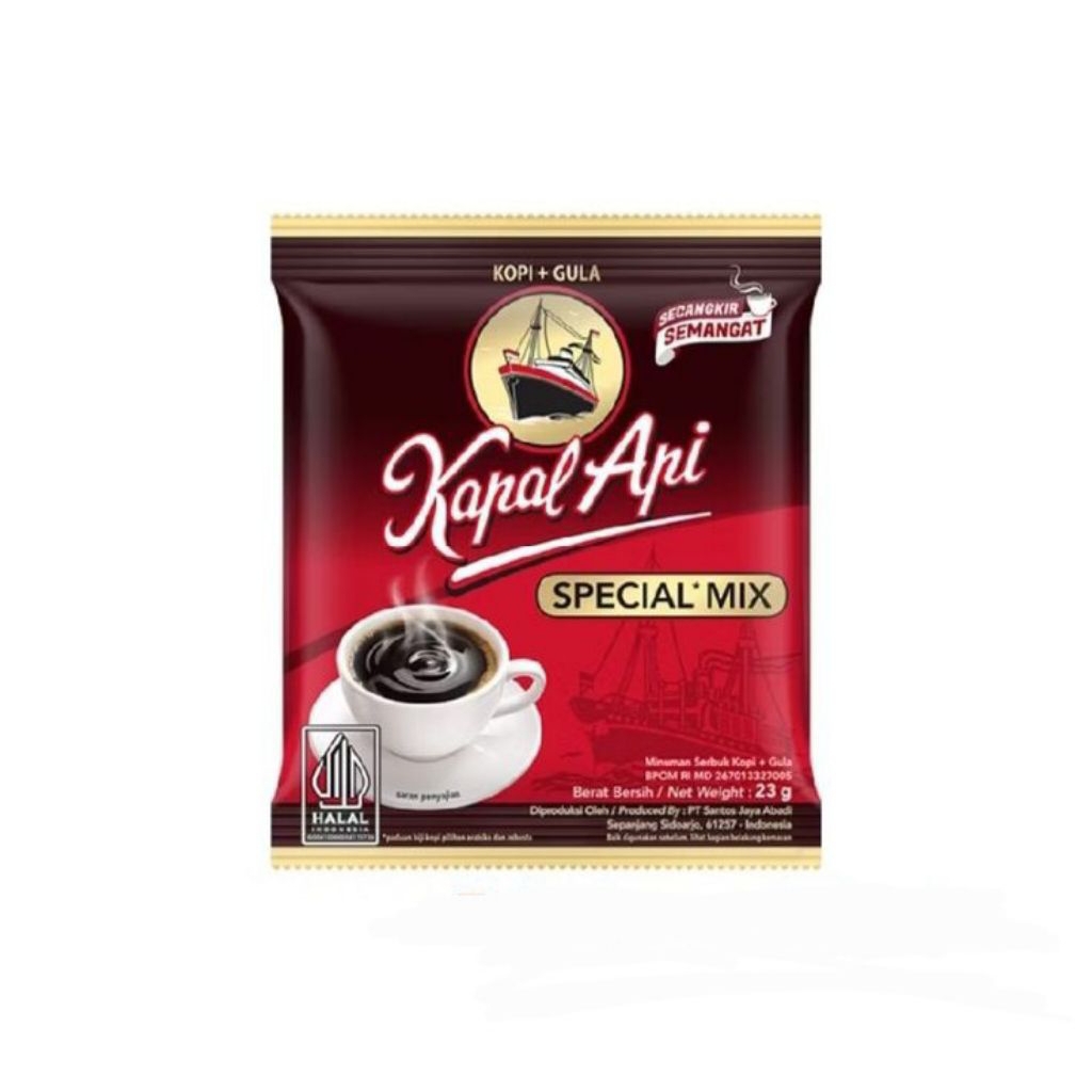 Jual Kopi Kapal Api Spesial Mix Sachet 23 gr | Shopee Indonesia