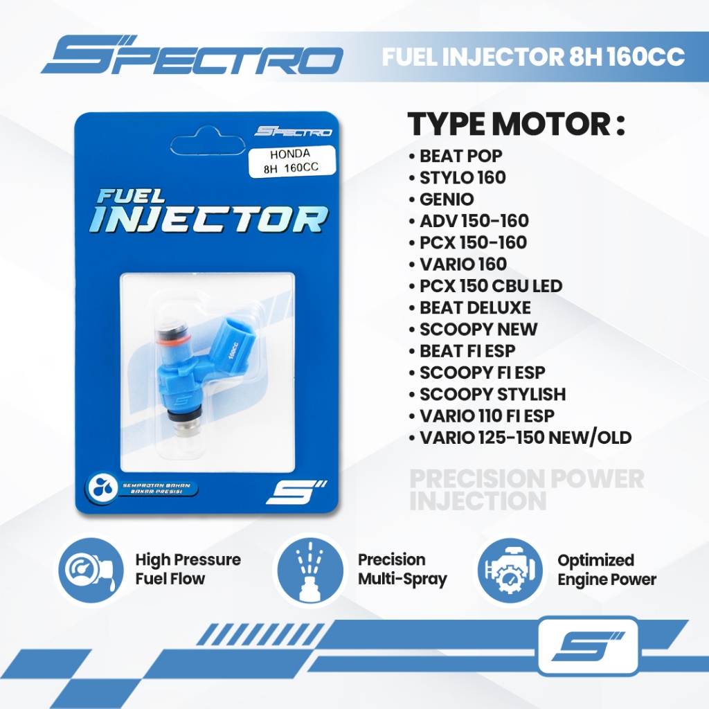Jual Spectro Injektor Vario 125 150 Beat Scoopy Fi Esp Deluxe Prestige ...