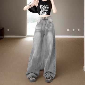 Celana Jeans Panjang Wanita Celana Highwaist Celana Kulot Straight Celana Jumbo