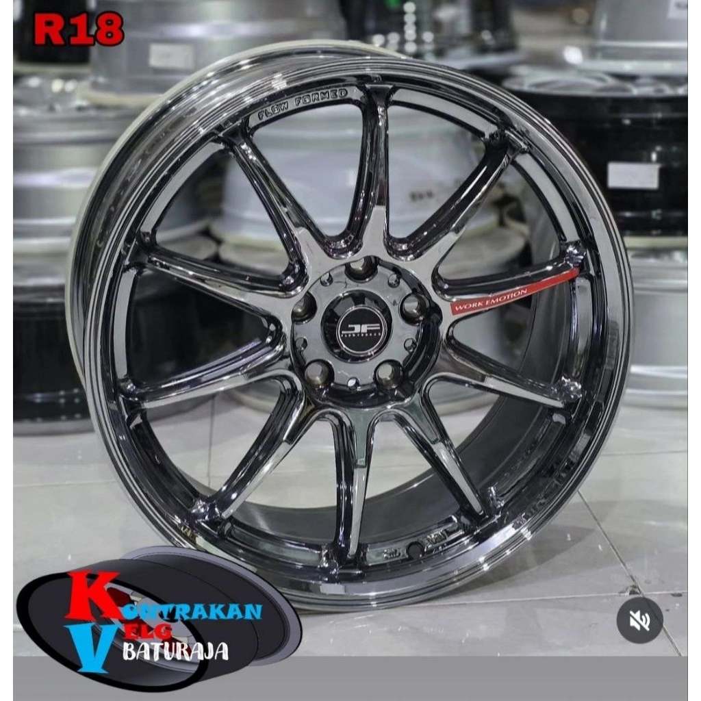 Jual Velg Work ZR10 Emotion R18 Black Chrome 5x114 ( INNOVA ERTIGA RUSH ...