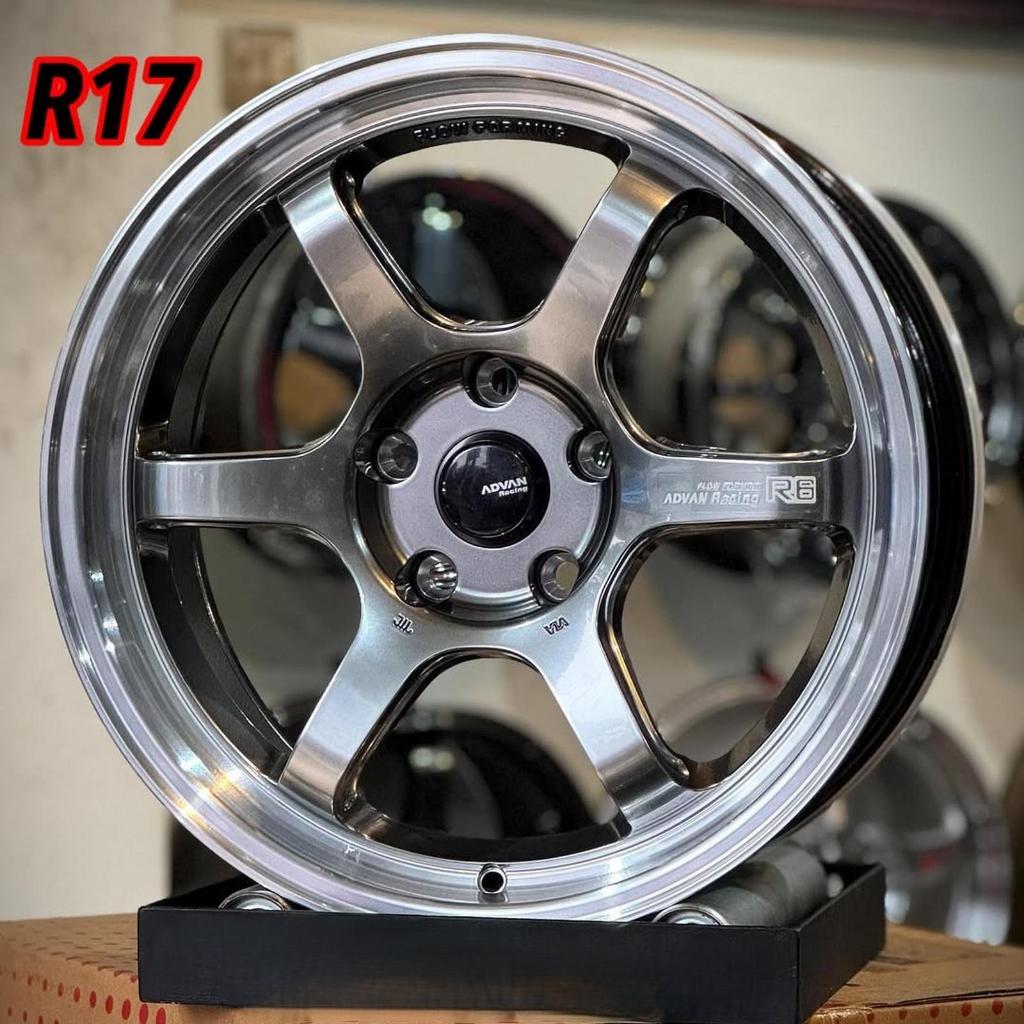 Jual velg mobil r17 lebar 8 ADVAN R6 FLOW FORMING ET 35 velg ring 17 ...