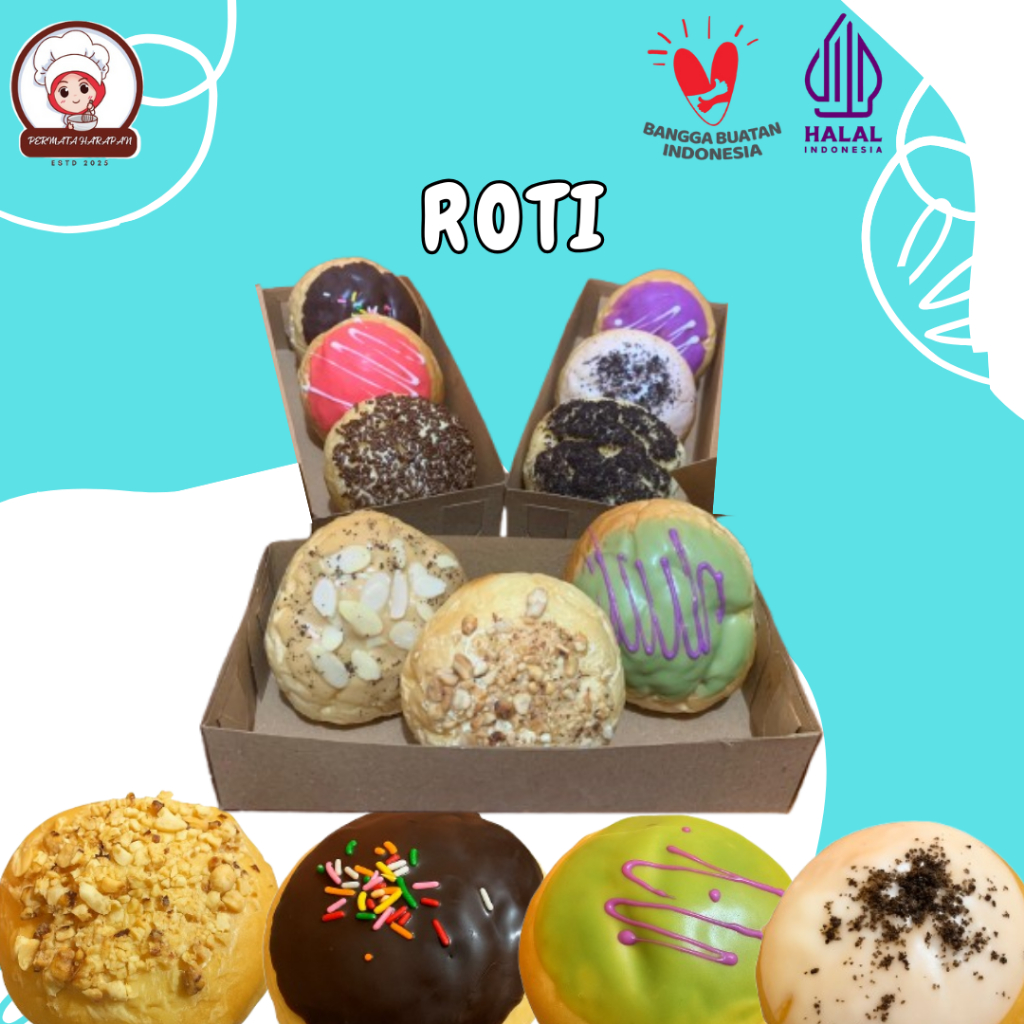 Jual Roti Manis Empuk Isian Coklat Dan Berbagai Toping Rasa Greentea ...