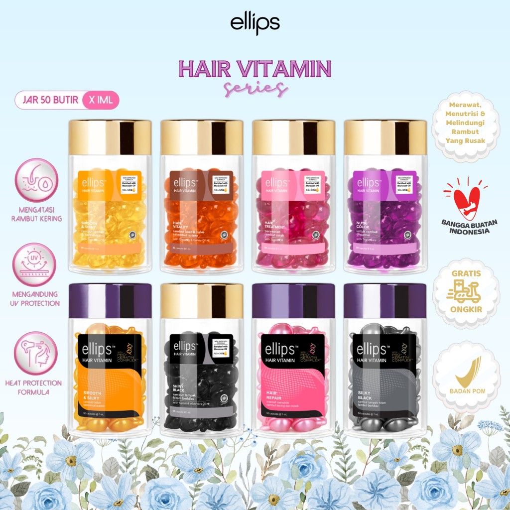 Jual ELLIPS Hair Vitamin Jar (isi 50 Butir) | Vitamin Rambut | Shopee ...