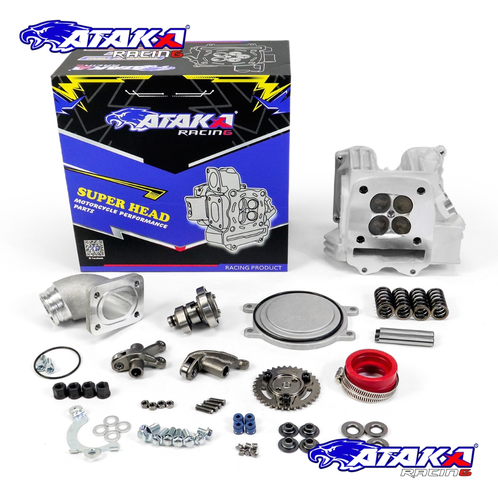 Jual ATAKA RACING Head Porting cnc Super Head 4 Klep MX PNP KPH KYZ ...
