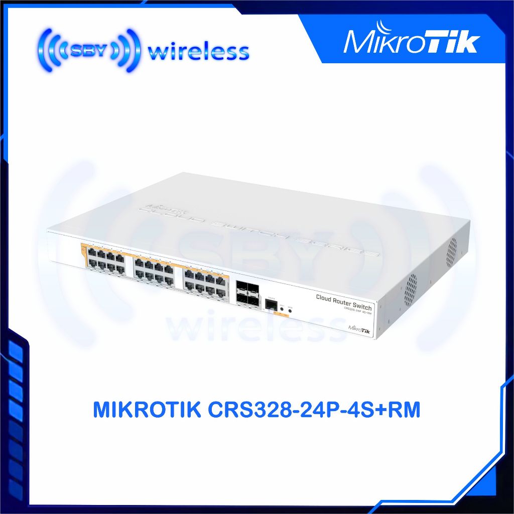 Jual CRS328-24P-4S+RM, Mikrotik Cloud Router Switch 24 Port Gigabit ...