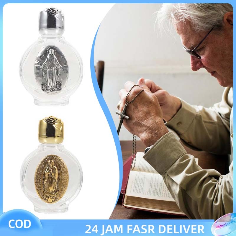 Botol Air Suci Katolik Kaca Kecil - Tempat Air Suci Keluarga Kudus 3