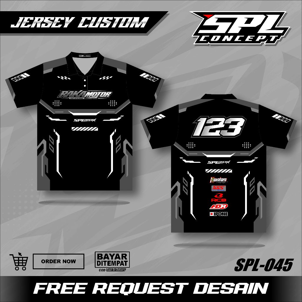 Jual Jersey Racing Custom Full Printing Kaos Baju Jersey Balap Bisa ...