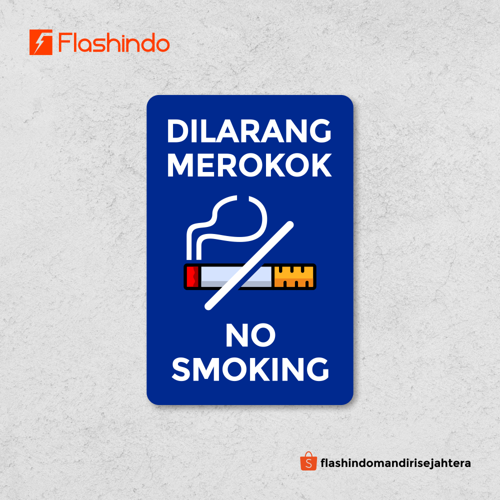 Jual Signboard Akrilik Dilarang Merokok / No Smoking Area || Solusi ...