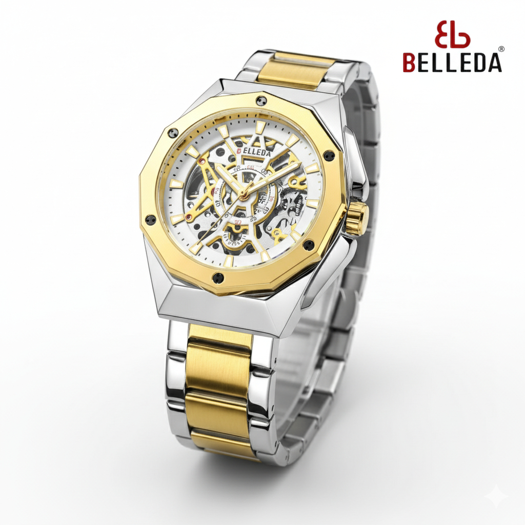 Jual Jam Tangan Belleda 9476 Automatic Pria Original Luxury