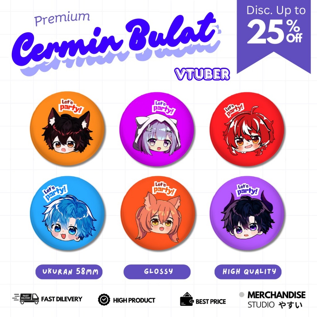 Jual YMS2 - KACA MINI LUCU TRAVEL SIZE SOL4CE - KACA MINI KARAKTER ...