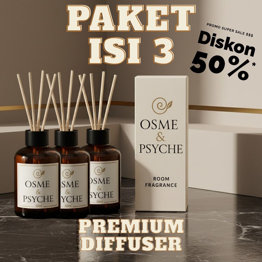 Jual [PAKET ISI 3] PROMO PEWANGI RUANGAN REED DIFFUSER ISI 3, UNTUK ...
