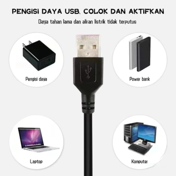 Miyato Lampu Ring 16cm Dan Stand Desktop Mode Double USB Dual 360 Lipat Live Streaming Tripod
