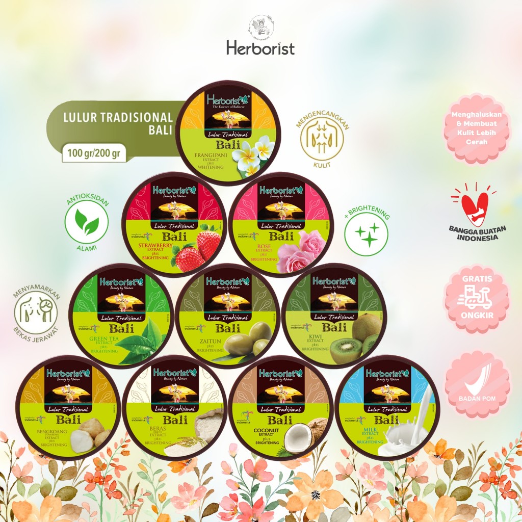 Jual HERBORIST Lulur Tradisional Bali 100gr / 200gr | Shopee Indonesia