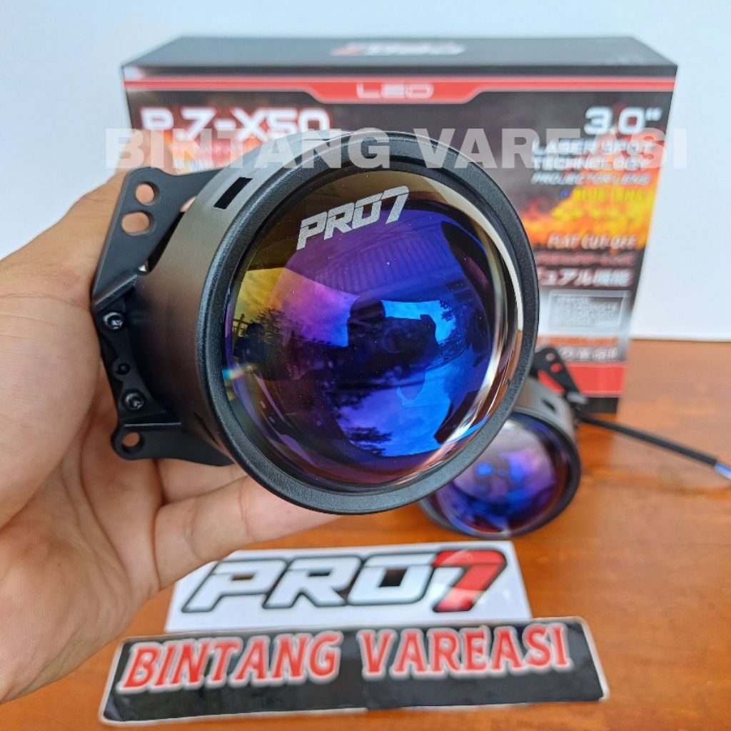 Jual PRO7 P7X50 LASER SPOT projector biled 3 inch lampu led headlamp ...