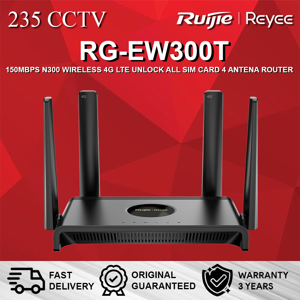 Jual RUIJIE REYEE RG-EW300T 150MBPS N300 WIRELESS 4G LTE SIM CARD 4 ...