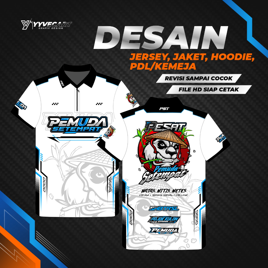 Jasa Desain Jersey Komunitas Siap Cetak