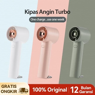 YIOMIO Kipas Mini Portable kipas tangan Handheld Rechargeable Kipas Angin Electric Fan 3 Kecepatan Bladeless Turbo Ultra-quiet Desk Cooling Fan Cocok Untuk Musim