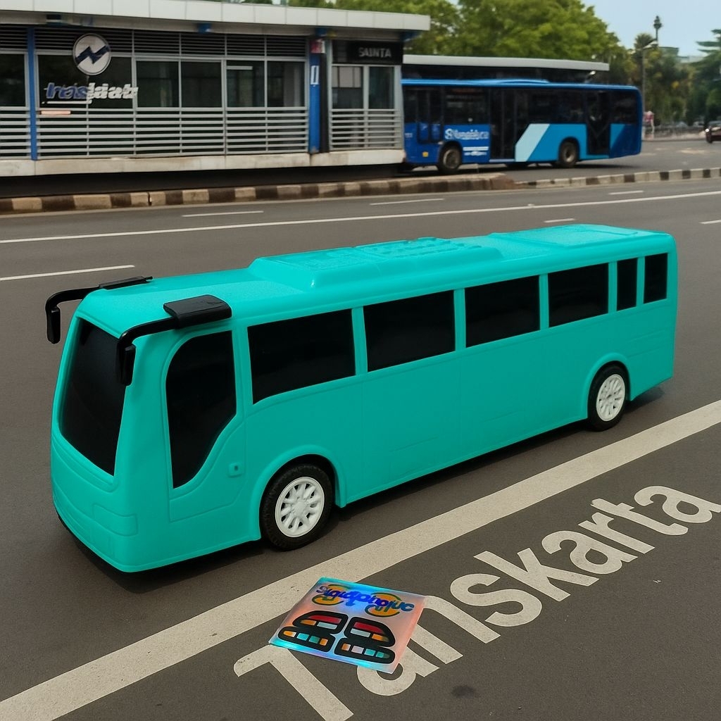 Jual Mainan Bus Rkc Mania Warna Baru Limited Edition Biru Tua Dan Tosca ...