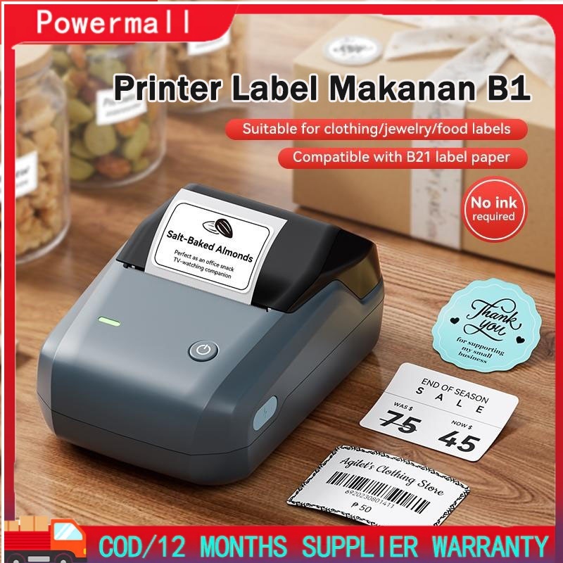 Jual NIIMBOT B1 Printer Label , Printer Label Makanan, Pembuat Label ...