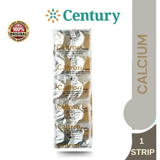 Jual CALTRON 1 STRIPS ISI 10 KAPLET / CALCIUM / SUPLEMENT TULANG ...