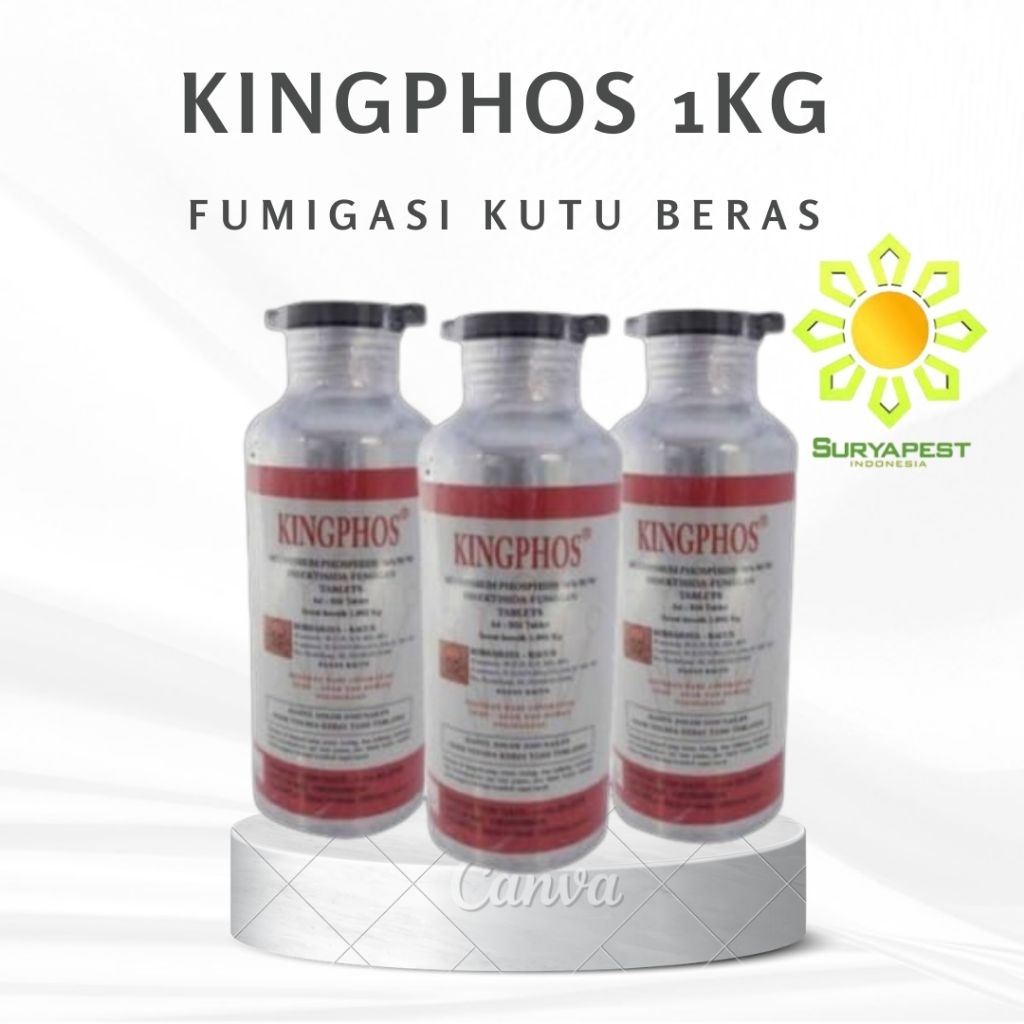 Jual Kingphos 56TB Fumigasi Kutu Beras Insektisida obat Hama Gudang ...