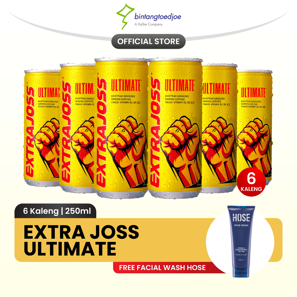 Jual Extra Joss Ultimate 6 Kaleng x HOSE Face Wash | Shopee Indonesia