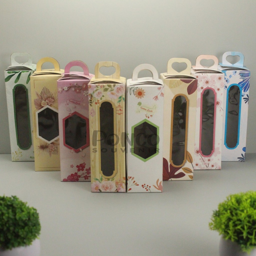 Jual 50 Pcs Box Tenteng Full Color Kemasan Botol/ Tumbler 20 x 6,5 Cm ...
