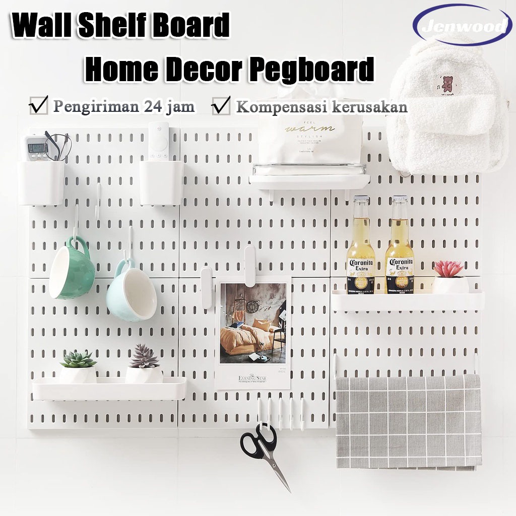 Jual Papan Lubang Peg Hole Wall Shelf【Penjualan Kombinasi】Home Decor ...
