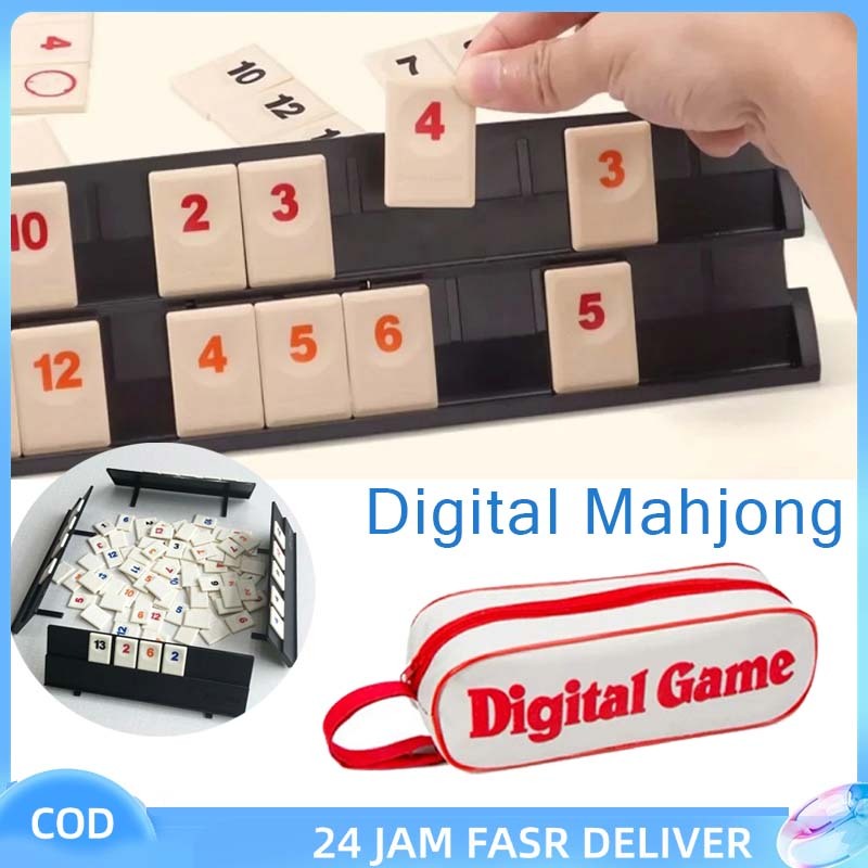 Jual 106 Tiles/Set Rummikub Board Game Original Portable Digital ...