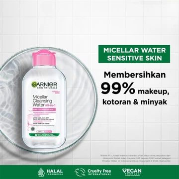 Garnier Micellar Cleansing Water Pink Blue Bipase Oil Rose 400 Ml 125 Ml 50 Ml TnT Beauty