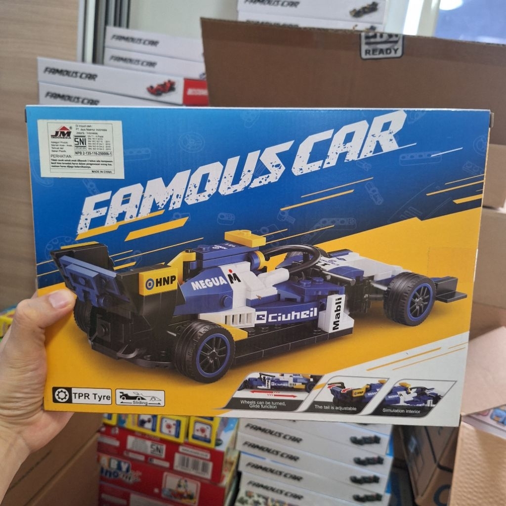 Jual Mainan Building Blocks Famous Car Formula One Ferrari Oracle ...