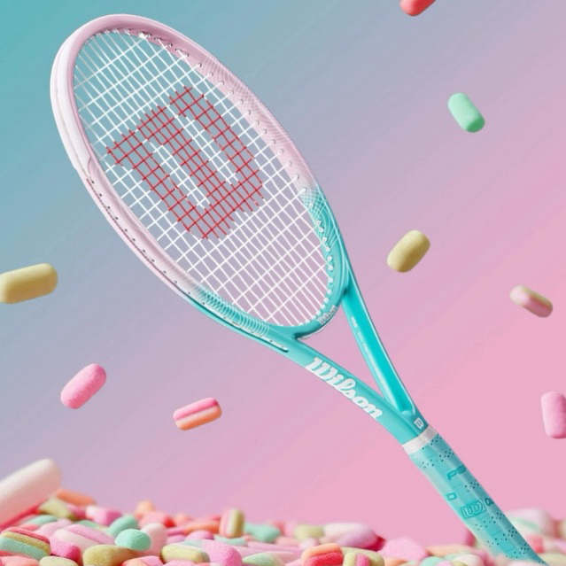 Jual Wilson Allure SE blue baby pink tennis racket Original raket ...