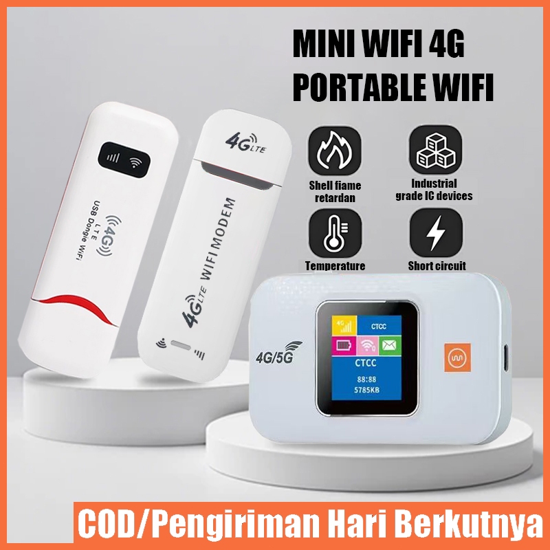 Hotspot WiFi USB 4G LTE – Modem Router Portatile 300 Mbps, Condividi Fino A 10 Dispositivi