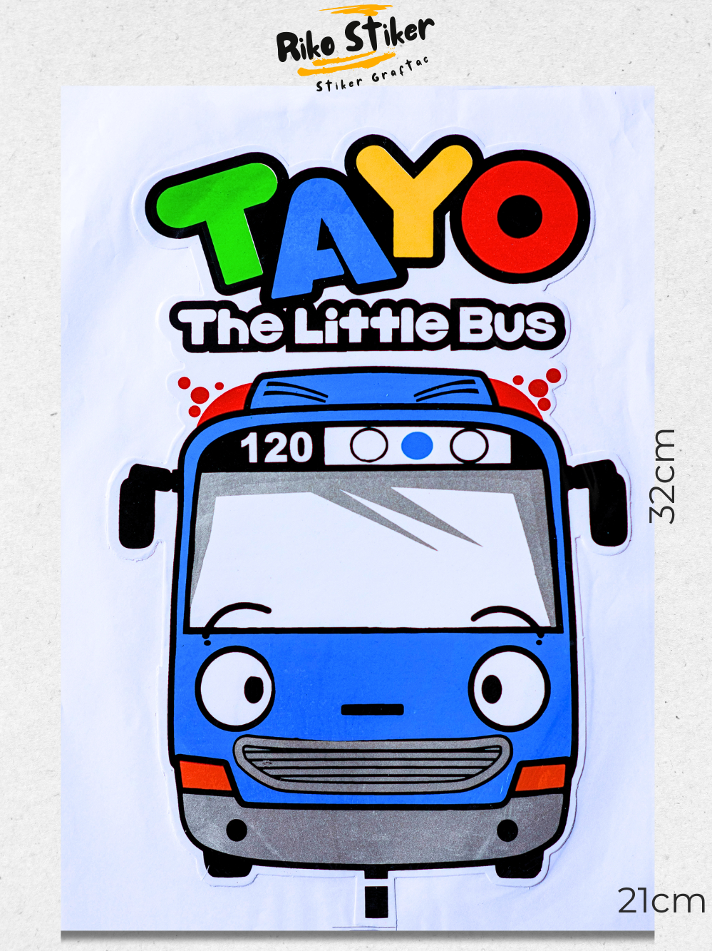 Jual Stiker Graftac Tayo Ukuran Besar | Sticker Karakter Kartun TAYO ...