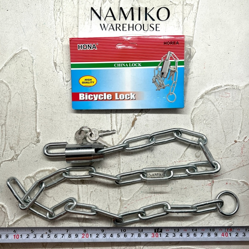 Jual HONA Gembok rantai besi sepeda pintu gudang 60 90 cm | Shopee ...