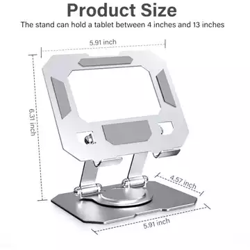 Foldable Laptop Stand Aluminium Stand Notebook Tablet Adjustable Anti Slip Tablet Stand Laptop