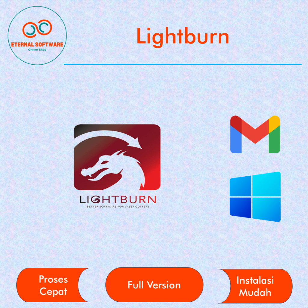 Jual Lightburn Full Version Software Cutting Layout, Editing, Laser CNC ...