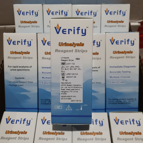 Jual Verify urinalysis / test urine reagent strip / verify 3 pm verify ...