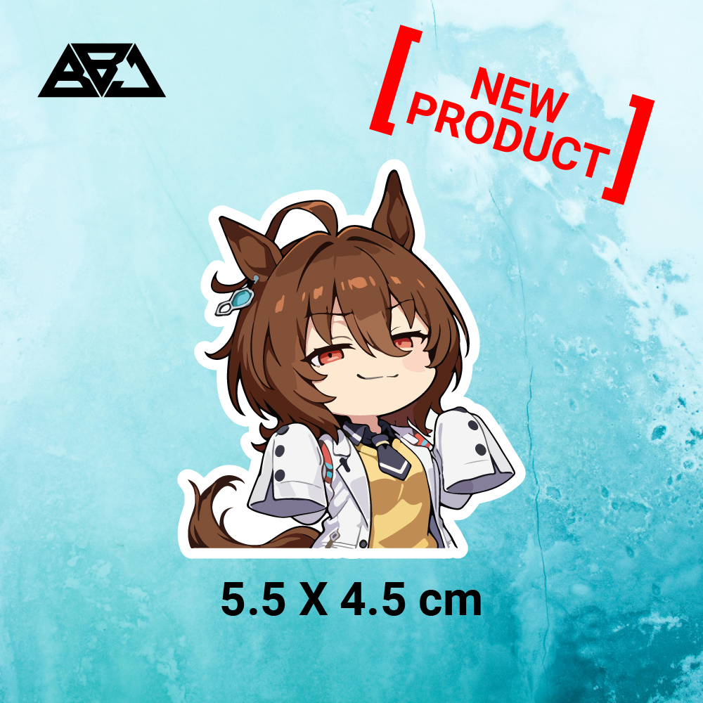 Jual STICKER STIKER CUTTING PREMIUM JDM JEPANG ANIME UMA MUSUME - AGNES ...