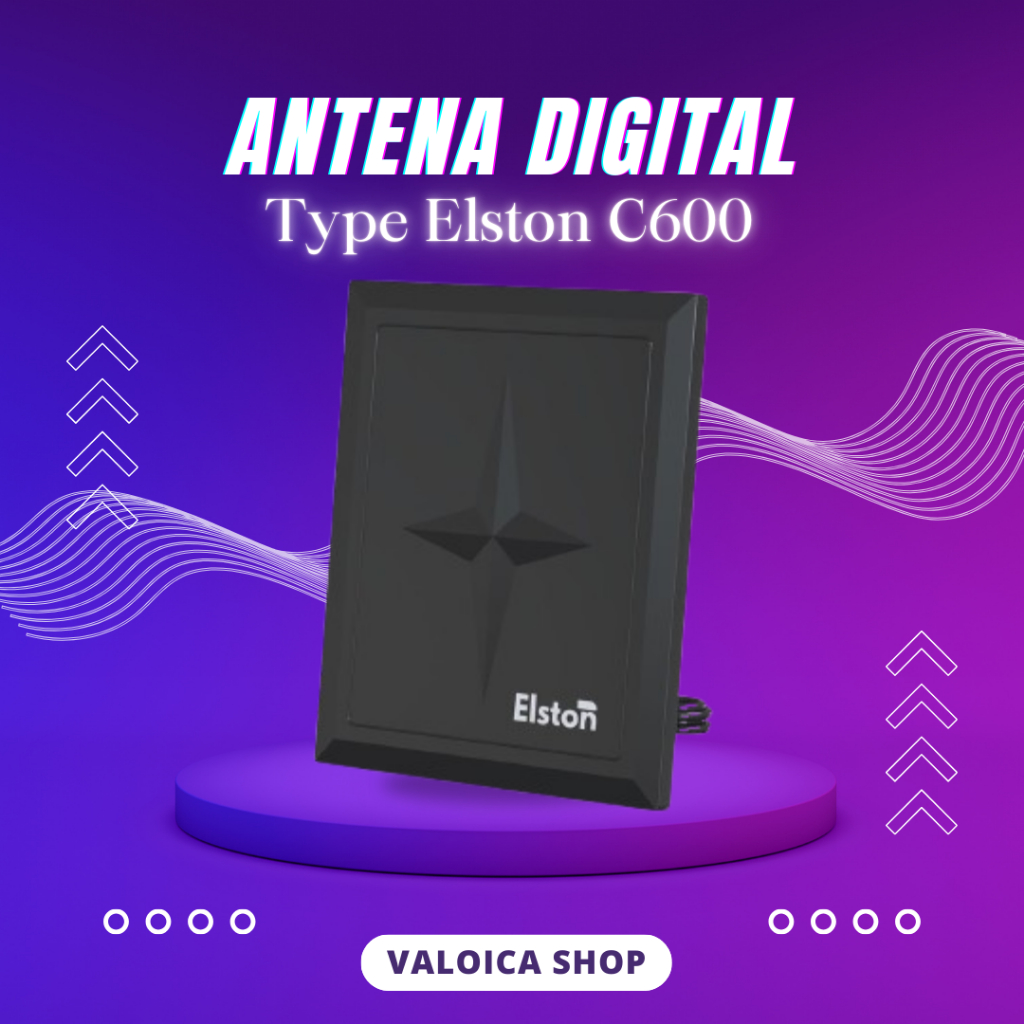 Antena Digital Elston Indoor/Outdoor Tangkapan Sinyal Maksimal