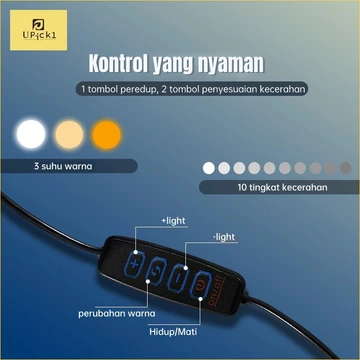 LED Selfie Ring Light Circle Fill Light Dimmable Lamp Tripod Trepied Makeup Photography