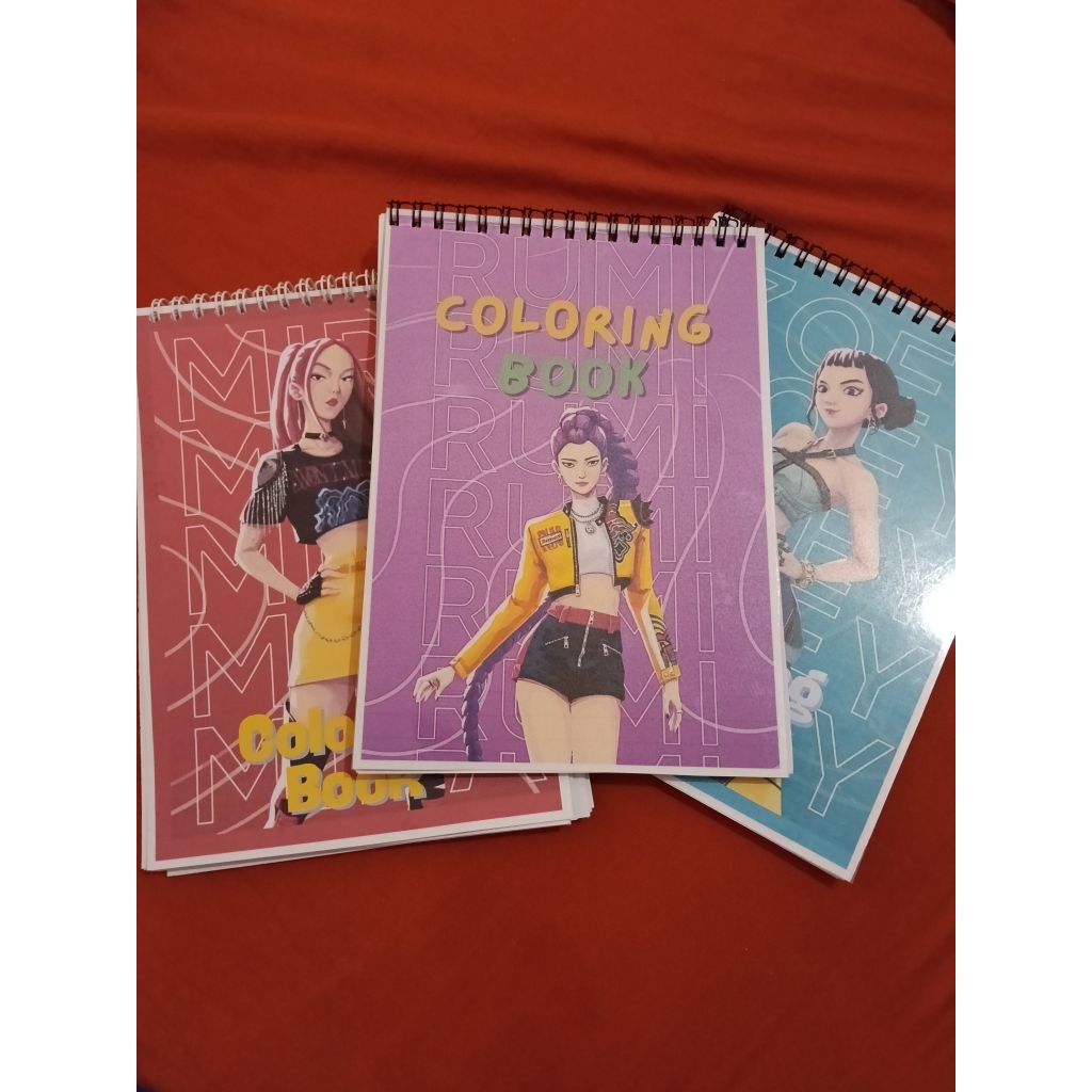 Jual 20 Hal Rumi Mira Zoey Huntrix Kpop Demon Hunter Coloring Book ...