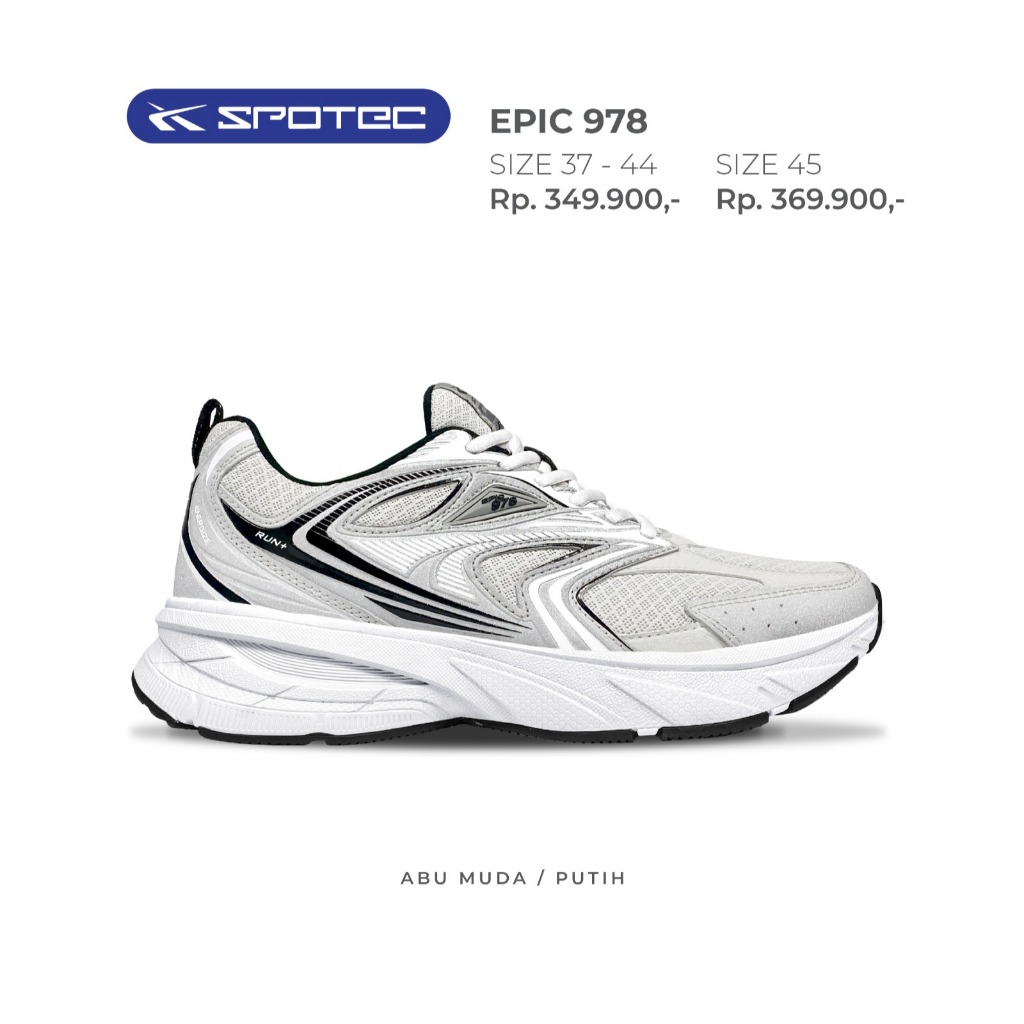 Jual Spotec Running Epic 978 Sepatu Lari Pria Wanita | Shopee Indonesia