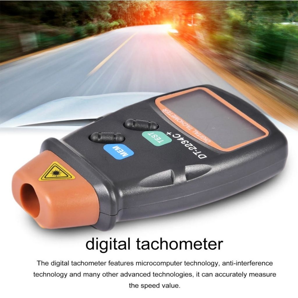 Jual Alat Ukur Kecepatan Putaran Tachometer Digital Laser RPM Meter ...