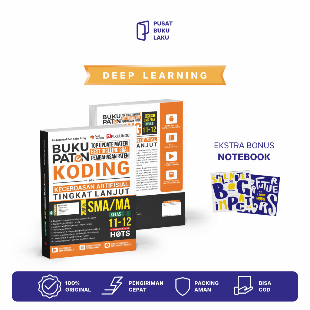 Jual [DEEP LEARNING] BUKU PATEN KODING & KECERDASAN ARTIFISIAL SMA/MA ...